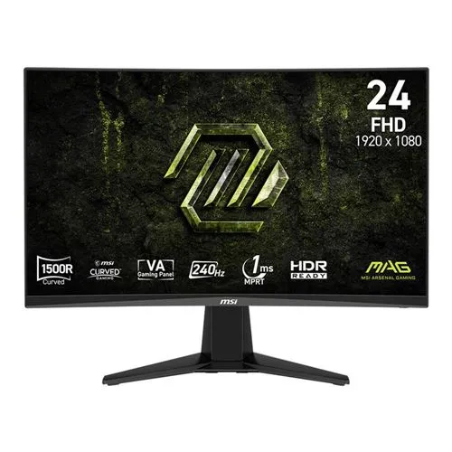 Monitor MSI MAG 245C X24 23.6" Full HD (1920 x 1080) 240Hz Curved Screen Gaming Monitor AMD FreeSync Premium Compatible