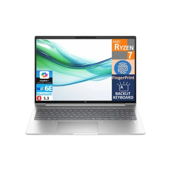 Laptop HP ProBook 465 G11 AMD Ryzen 7 7735U 64GB RAM 2TB SSD 16" AMD Radeon Win 11 Pro - Pike Silver