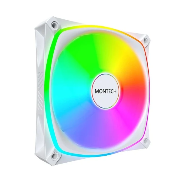 Fan Cooler Montech RX120 PRO RGB Rifle Bearing 120mm - Blanco - RGB