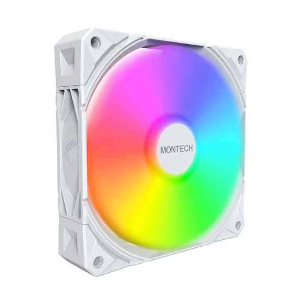 Fan Cooler Montech E28 ARGB Fluid Dynamic Bearing 120mm - Blanco - ARGB