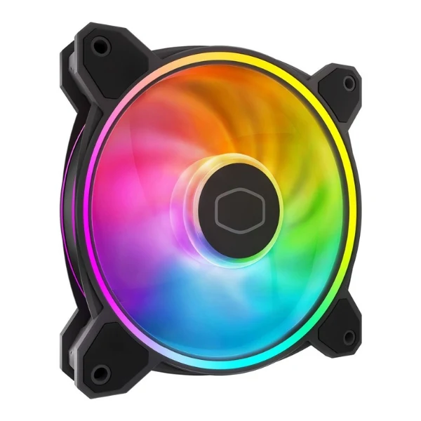 Fan Cooler Cooler Master MasterFan MF120 Halo Rifle Bearing 120mm - Negro - RGB