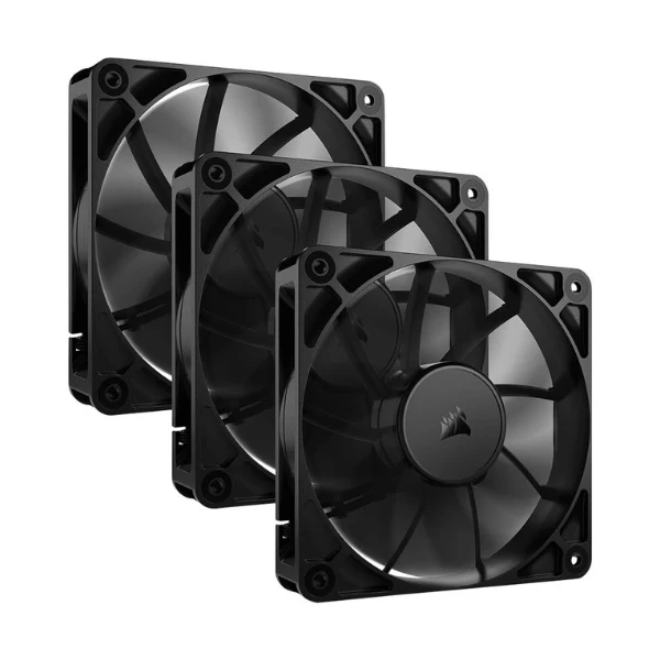 Fan Cooler Corsair RS120 Magnetic Dome Bearing 120mm - Negro - 3 Pack