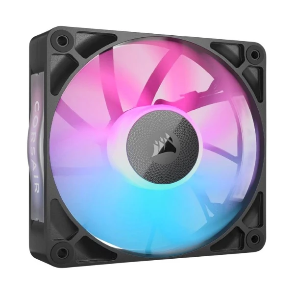 Fan Cooler Corsair iCUE LINK RX120 RGB Magnetic Dome Bearing 120mm - Negro - RGB