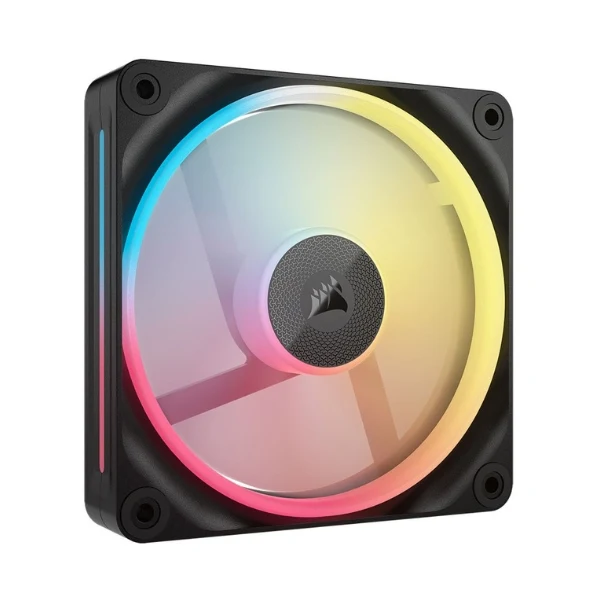 Fan Cooler Corsair iCUE LINK LX120-R RGB Magnetic Dome Bearing 120mm - Negro - RGB