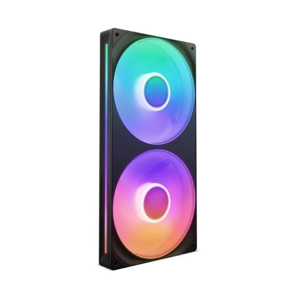 Fan Cooler NZXT F280 RGB Core Fluid Dynamic Bearing 280mm - Negro - RGB