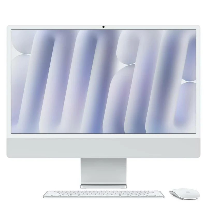 Apple iMac 24" 4,5K Chip M4 | 16GB RAM | 256GB SSD | CPU 10 núcleos | GPU 10 núcleos | Vidrio Nanotexturizado | Magic Keyboard con Touch ID | Gigabite Ethernet | Plata - MD3H4Y/A
