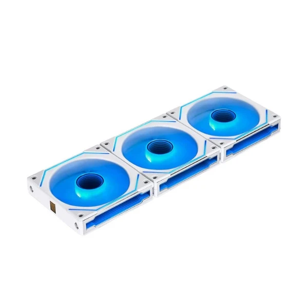 Fan Cooler Lian Li UNI FAN SL-INF LCD FLEX Fluid Dynamic Bearing 120mm - Blanco - RGB - 3 Pack