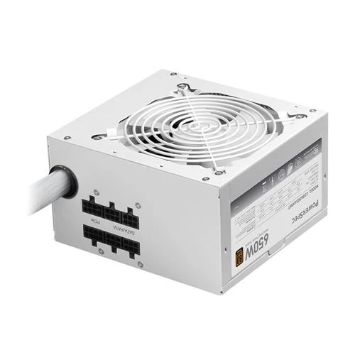 Fuente de Poder PowerSpec CW 650W 80 Plus Bronze ATX Semi Modular Blanca