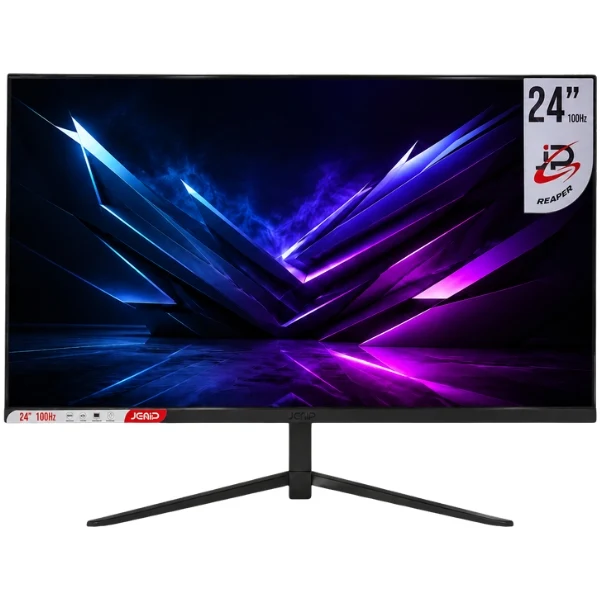 Monitor Jemip Reaper 24" – Curvo – Negro – Gaming – FHD 1920x1080 – 100Hz – IPS – RGB – VGA+HDMI