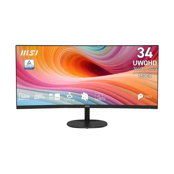 Monitor MSI PRO MP341CQ E12 - 34" Curvo 2K UWQHD - (3440 x 1440) VA - 120 Hz