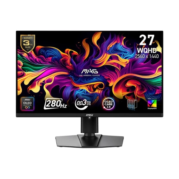 Monitor MSI MAG 271QP QD-OLED X28 - 26,5" 2K QHD - (2560 x 1440) QD-OLED - 280 Hz