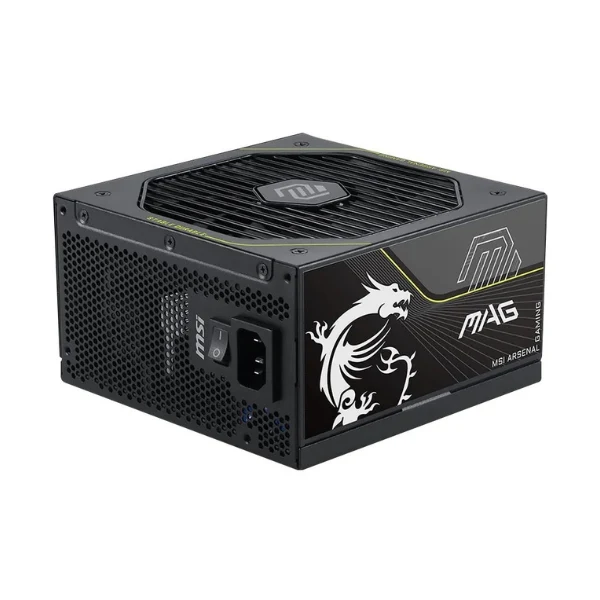Fuente de Poder MSI MAG A1000PLS PCIE5 - 1000W - 80 PLUS Platinum - Modular - ATX