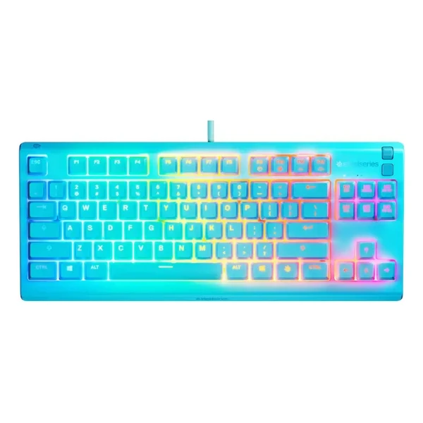 Teclado Gaming SteelSeries Apex 3 TKL RGB Azul Resistente al Agua
