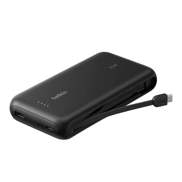 Powerbank 20K 30W con Cable Integrado para Nintendo Switch 2 - ENA013FQBK - Negro