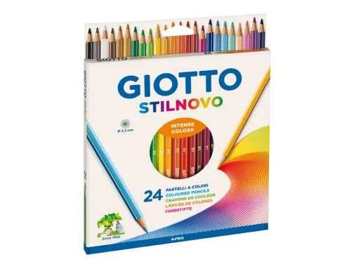 Giotto Stilnovo Lapices Hexagonales de Colores - Mina 3.3mm - Madera - Colores Surtidos