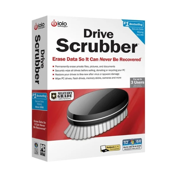 iolo technologies DriveScrubber 08 (PC) - Limpieza y seguridad de discos