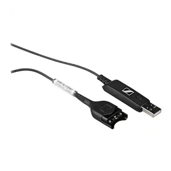 Cable Sennheiser 7.22' USB To Easy Disconnect USB-ED 01 Sound Card Cable - Black