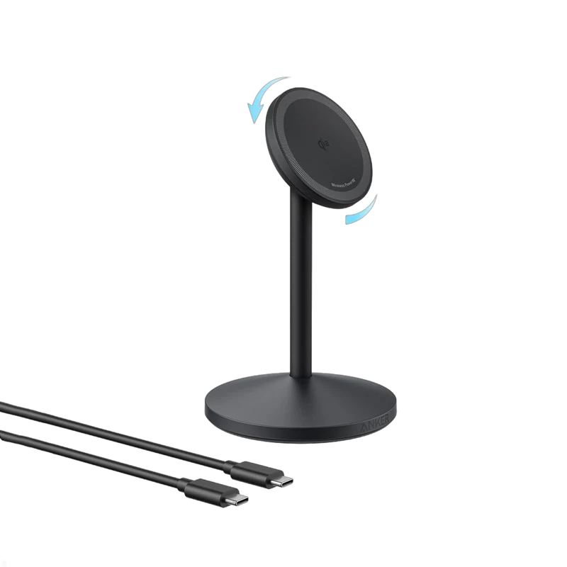 Cargador Inalámbrico Anker MagGo Wireless Charger Stand Negro