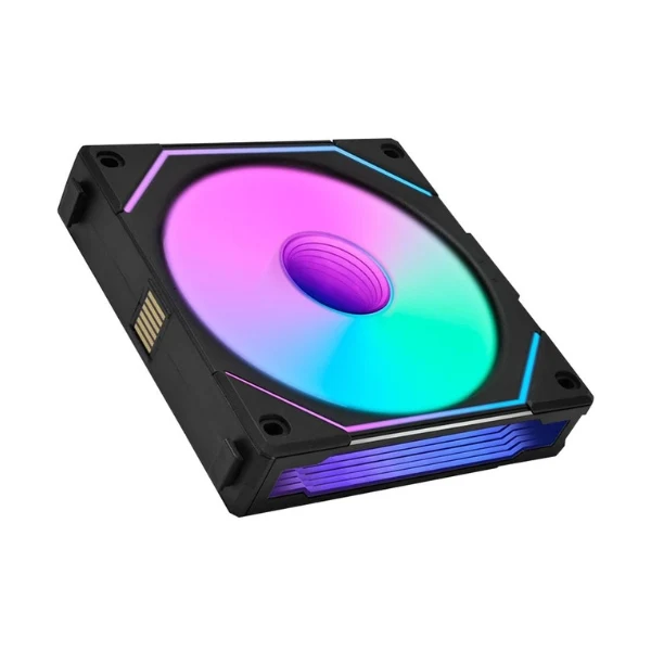 Fan Cooler Lian Li UNI FAN SL-INF LCD FLEX Reverse Blade Fluid Dynamic Bearing 120mm - Negro - RGB