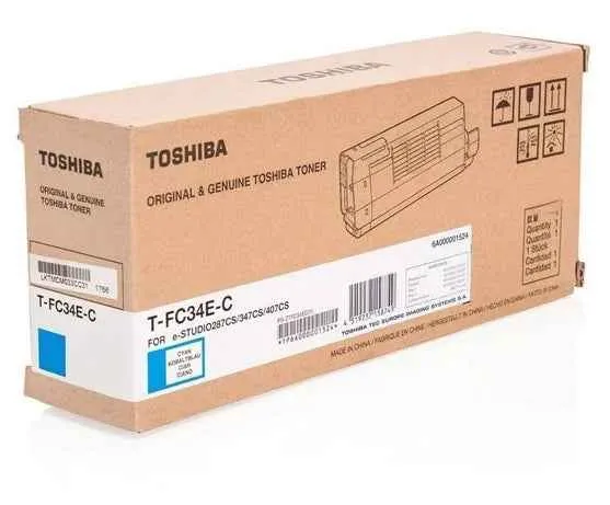 Toshiba T-FC34EC Cyan Tóner Original - 6A000001809