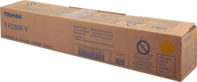 Toshiba T-FC50EY Amarillo Tóner Original - 6AJ00000111/6AJ00000225/6AJ00000299