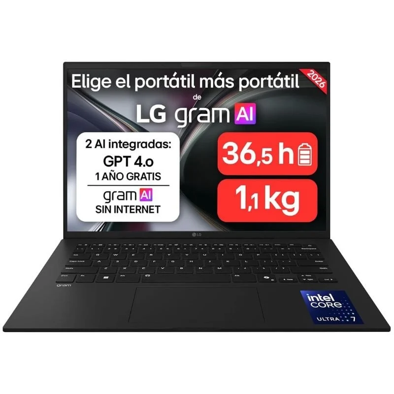 LG Gram 14ZD90U-G.AX85BN - 14" - Intel Core Ultra 7-355H - 32GB - 512GB SSD - FreeDos