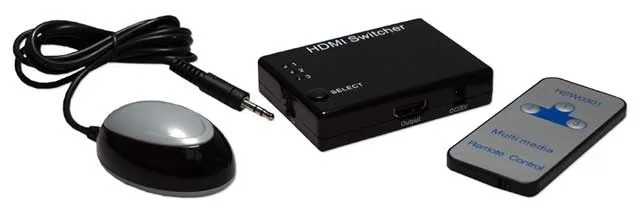 Switch de Red QVS 3-Port HDMI 3D Compact Switcher
