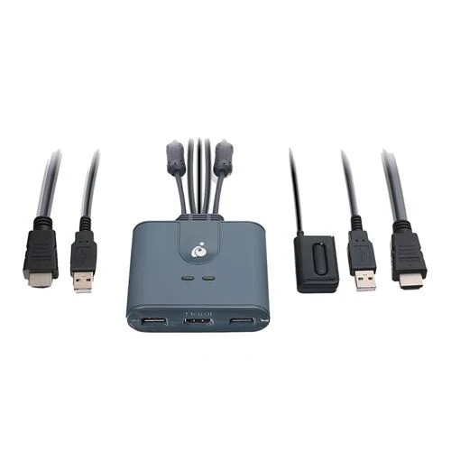 Switch de Red IOGear 2-Port Full HD KVM Switch