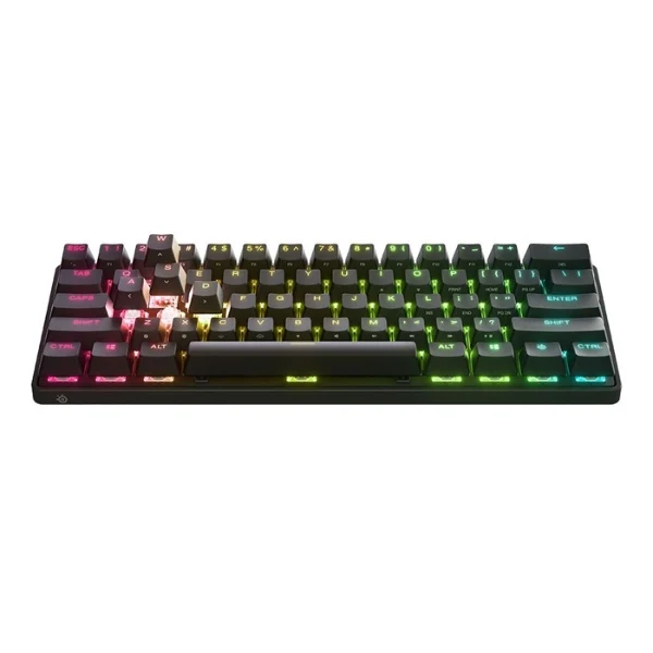 Teclado gaming inalámbrico SteelSeries Apex Pro Mini Wireless 60% RGB con switches OmniPoint 2.0 - Negro