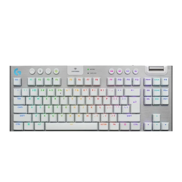 Teclado Gaming Inalámbrico Logitech G G915 X Lightspeed TKL Blanco Low Profile