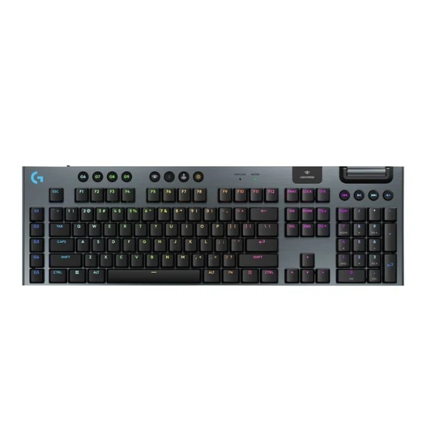 Teclado Mecanico Gaming Inalambrico Logitech G G915 X LIGHTSPEED Low-Profile, Negro
