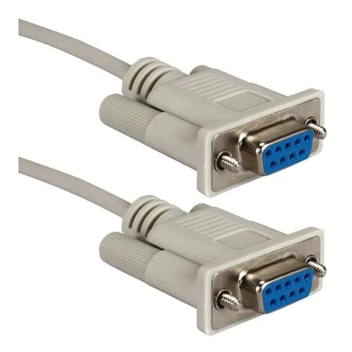 modem/router QVS DB-9 RS 232 Serial Female to DB-9 RS 232 Serial Female Null Modem Cable 6 ft.
