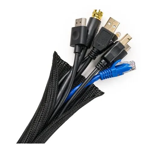 Wrap-It Mesh Cable Sleeve Negro