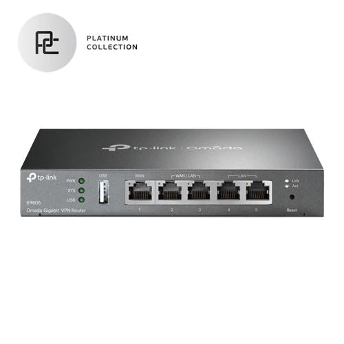 Router TP-LINK ER605 SafeStream Gigabit Multi-WAN VPN Router Up to 4 GB LAN Ports
