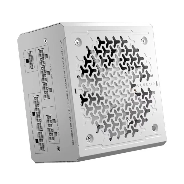 Fuente de Poder Corsair RMe Series RM750e - 750W - Cybenetics Gold - Modular - ATX - White