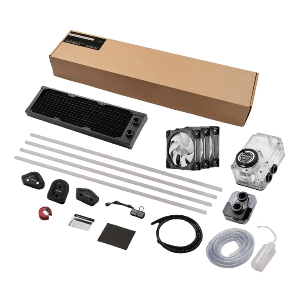Enfriador Líquido Phanteks Glacier EZ-Fit 360 D30-KIT 360mm Hard Tube Kit – Negro