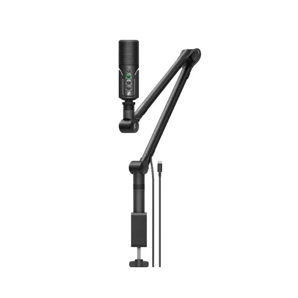 Micrófono Sennheiser Profile USB Microphone Streaming Set with Boom Arm 3 m USB-C Cable & Mic Pouch - Black