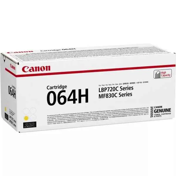 Canon 064H Amarillo Tóner Original - 4932C001