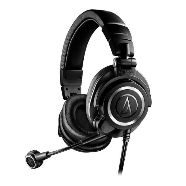 Audio-Technica ATH-M50xSTS StreamSet Analog Headset - Black; Streaming Stereo Headset with 45mm Drivers; Switchable Earpads; 3,5mm/XLR Male Outputs