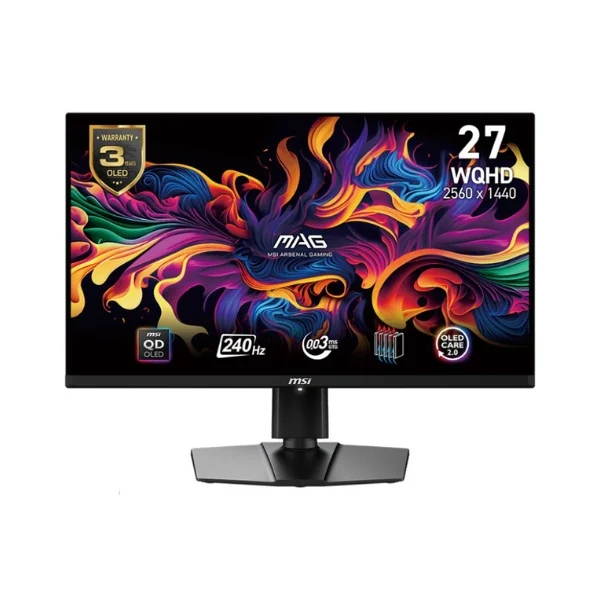 Monitor MSI MAG 271QPX QD-OLED E2 - 26,5" 2K WQHD - (2560 x 1440) QD-OLED - 240Hz