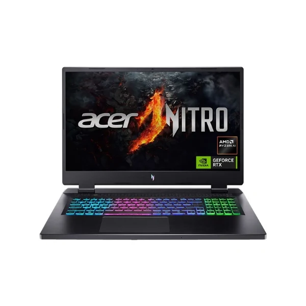 Laptop Acer Nitro 17 AN17-42-R9TH 17.3" AMD Ryzen 7 8845HS 3.8GHz 16 GB 1 TB SSD NVIDIA GeForce RTX 4060 8GB GDDR6 - Obsidian Black