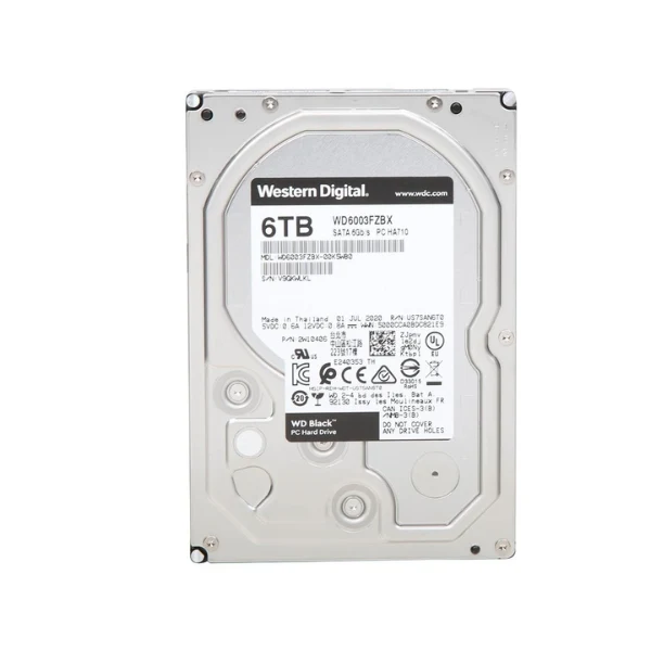 Disco Duro HDD WD Black 6TB 7200 RPM Cache 128MB SATA III 6Gb/s 3.5"