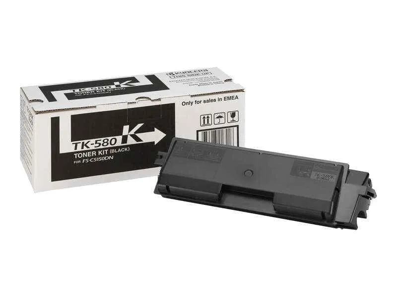 Kyocera TK580 Negro Tóner Original - 1T02KT0NL0/TK580K