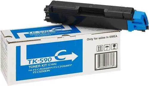 Kyocera TK590 Cyan Tóner Original - 1T02KVCNL0/TK590C