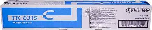 Kyocera TK8315 Cyan Tóner Original - 1T02MVCNL0/TK8315C