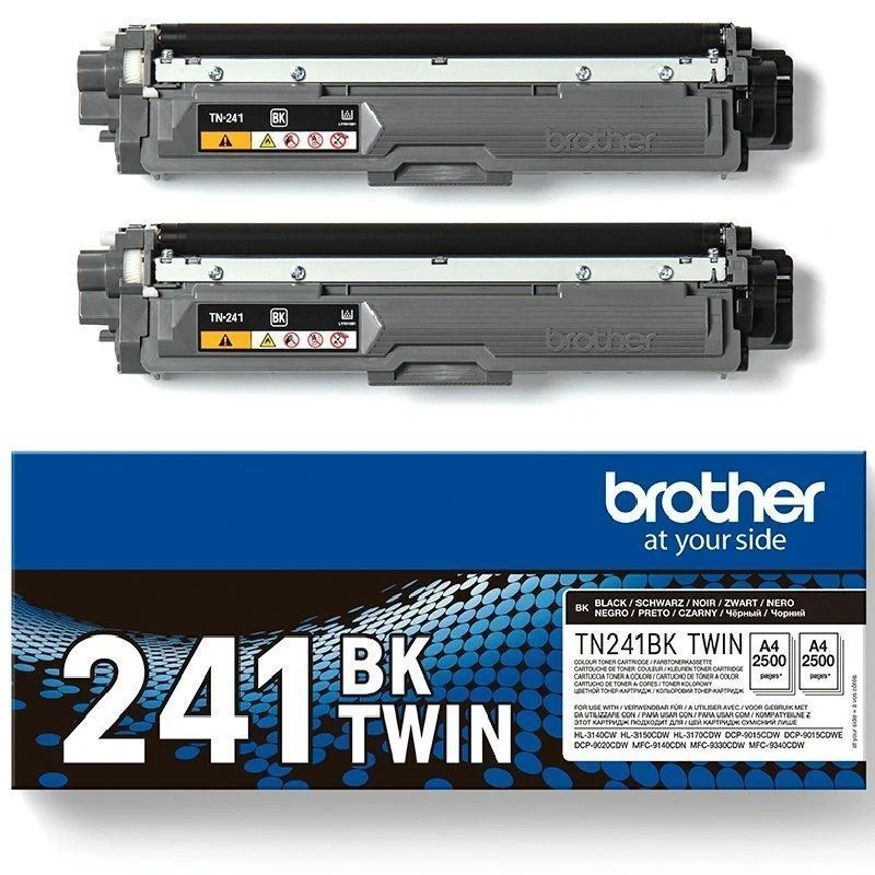 Toner Brother Tn241BK (2 Unidades) Negro Original