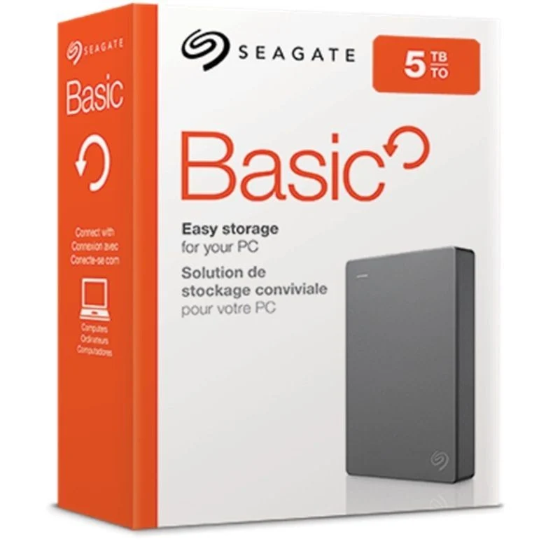 Disco Duro Externo Seagate Basic 2.5" 5TB USB 3.2
