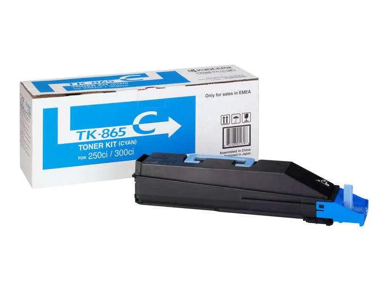 Kyocera TK865 Cyan Tóner Original - 1T02JZCEU0/TK865C