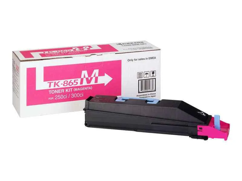 Kyocera TK865 Magenta Tóner Original - 1T02JZBEU0/TK865M