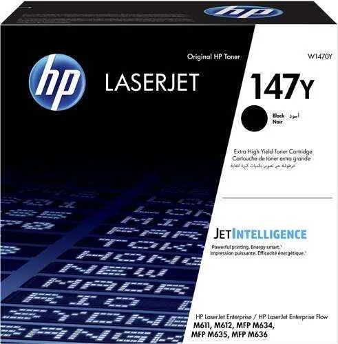 HP W1470Y Negro Tóner Original - 147Y